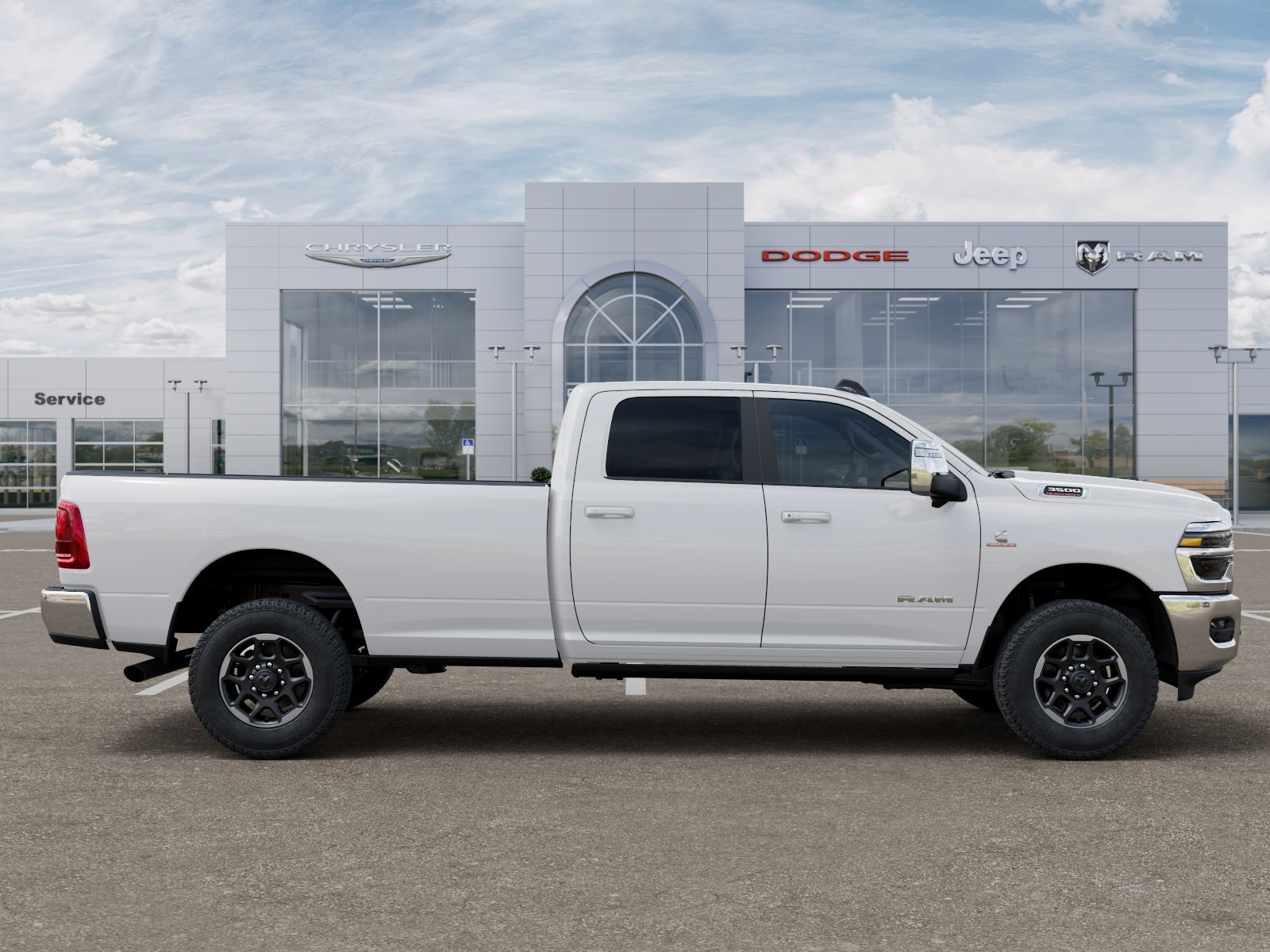 New 2026 Bright White Clear-Coat Exterior Paint RAM Laramie image 48
