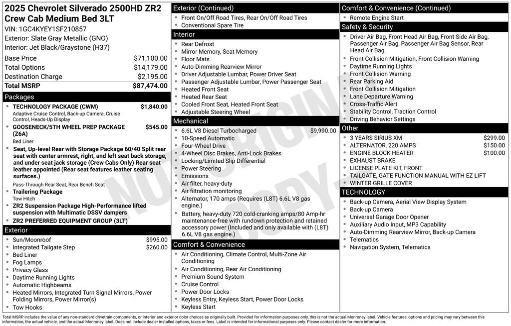 Used 2025 Gray Chevrolet ZR2 image 4