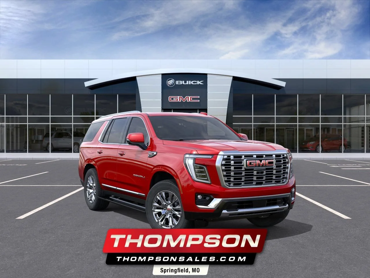 New 2026 Volcanic Red Tintcoat GMC Denali image 1