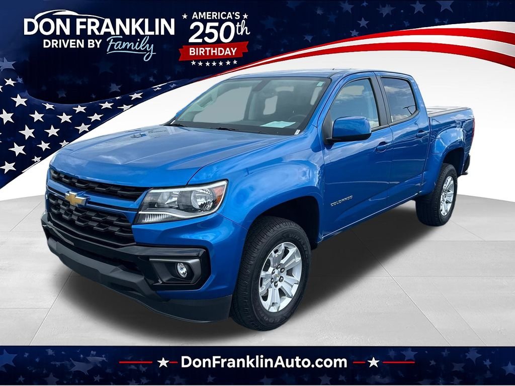 Used 2022 Blue Chevrolet LT image 1