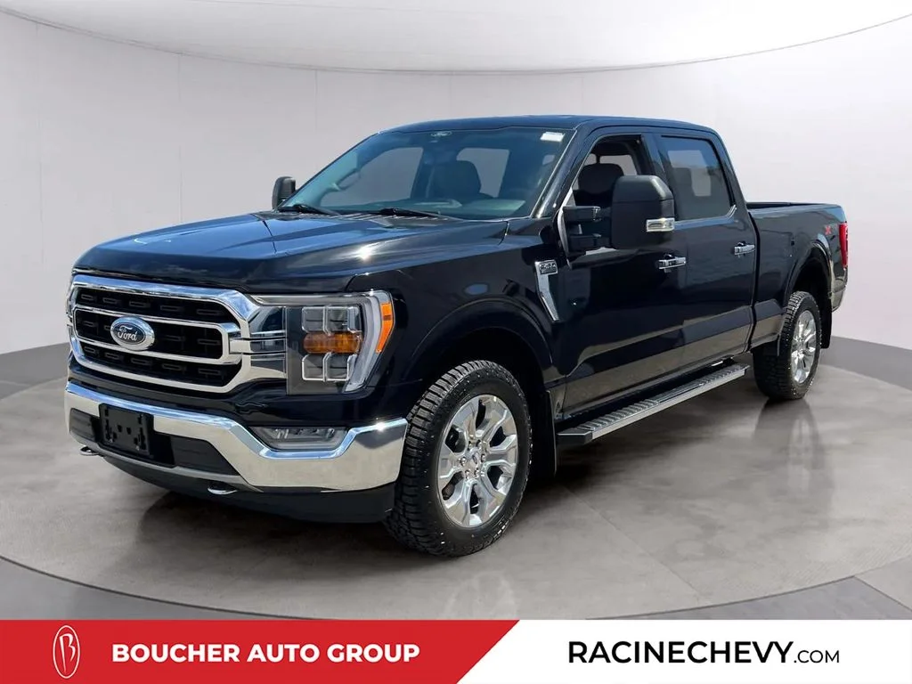 Used 2021 Agate Black Metallic Ford XLT image 1