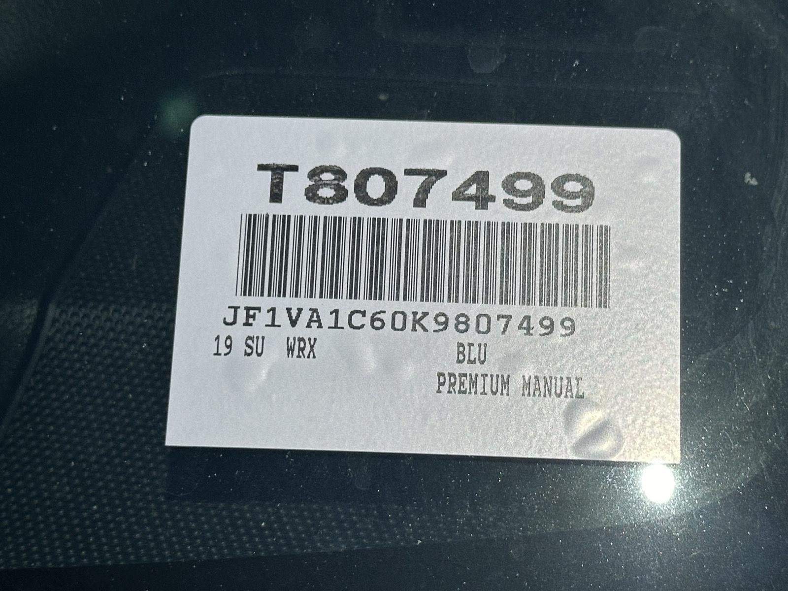 Used 2019 WR Blue Pearl Subaru Premium image 15