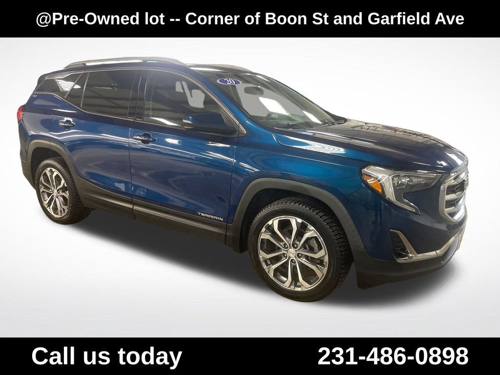Used 2020 BLUE EMERALD METALLIC GMC SLT image 9