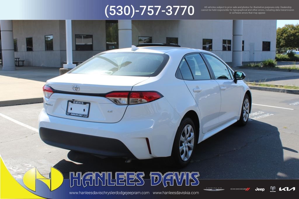 Used 2023 White Toyota LE image 7