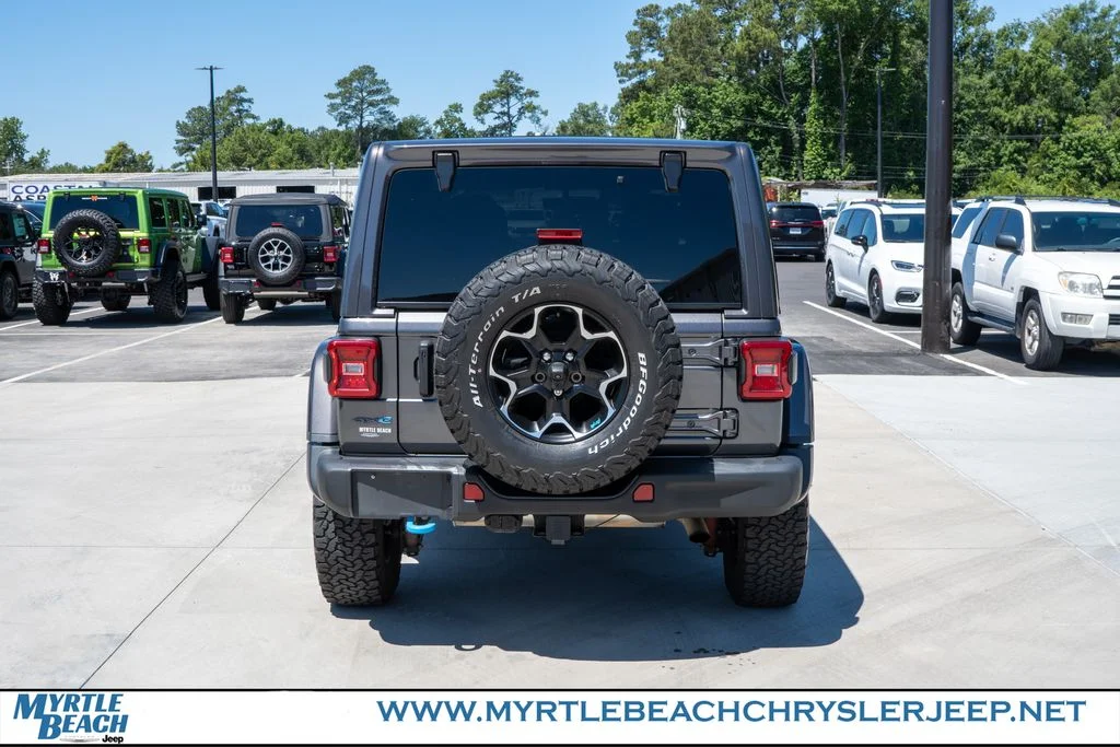 Used 2021 Granite Crystal Metallic Clearcoat Jeep Unlimited Rubicon 4xe image 5