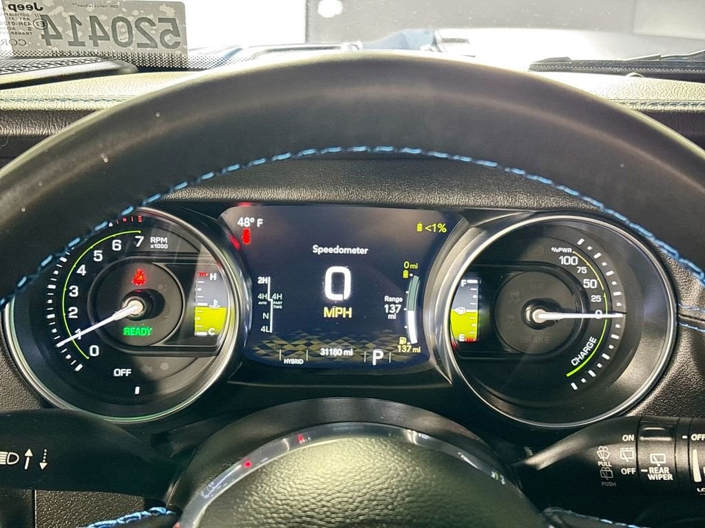 Used 2022 Blue Jeep Unlimited Rubicon 4xe image 14