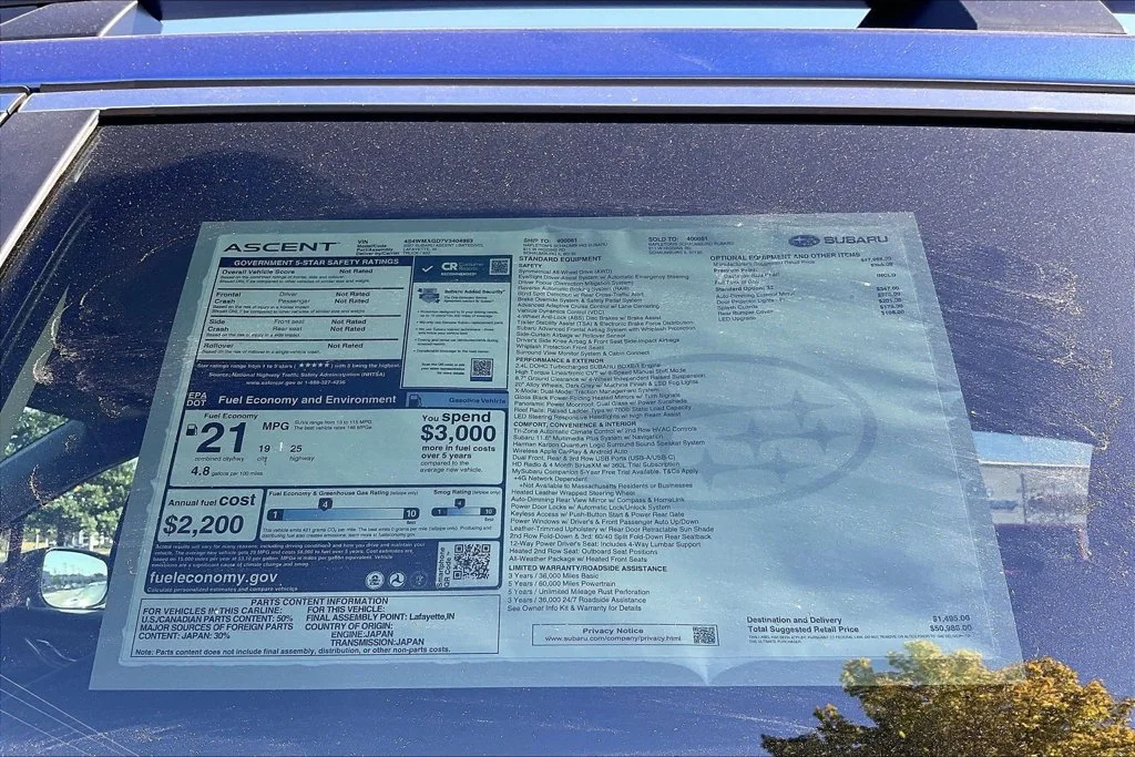 New 2027 DAYBREAK BLUE PEARL Subaru Limited 7-Passenger image 17