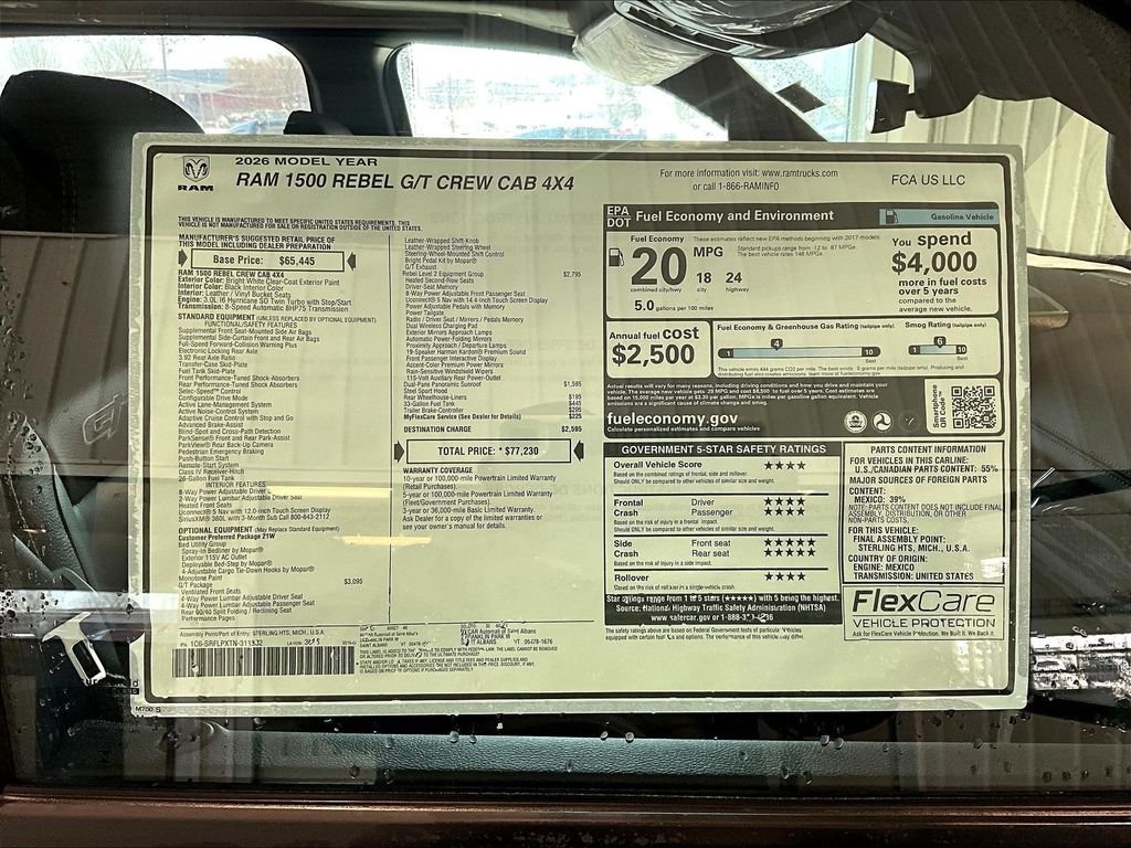 New 2026 Bright White Clearcoat Ram Rebel image 18