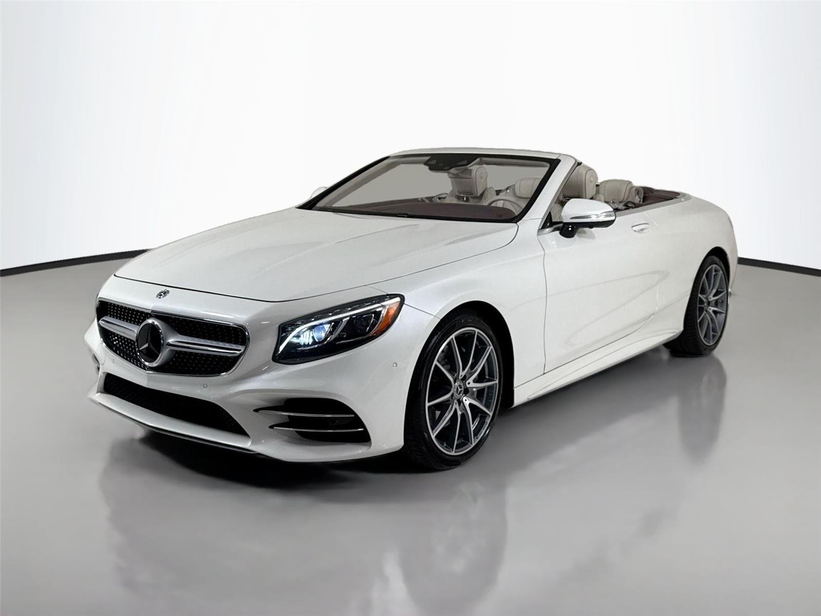 Used 2019 designo Cashmere White Magno (Matte Finish) Mercedes-Benz S 560 Cabriolet | AMG® Line | Premium Pkg | Driver Assist Pkg image 41