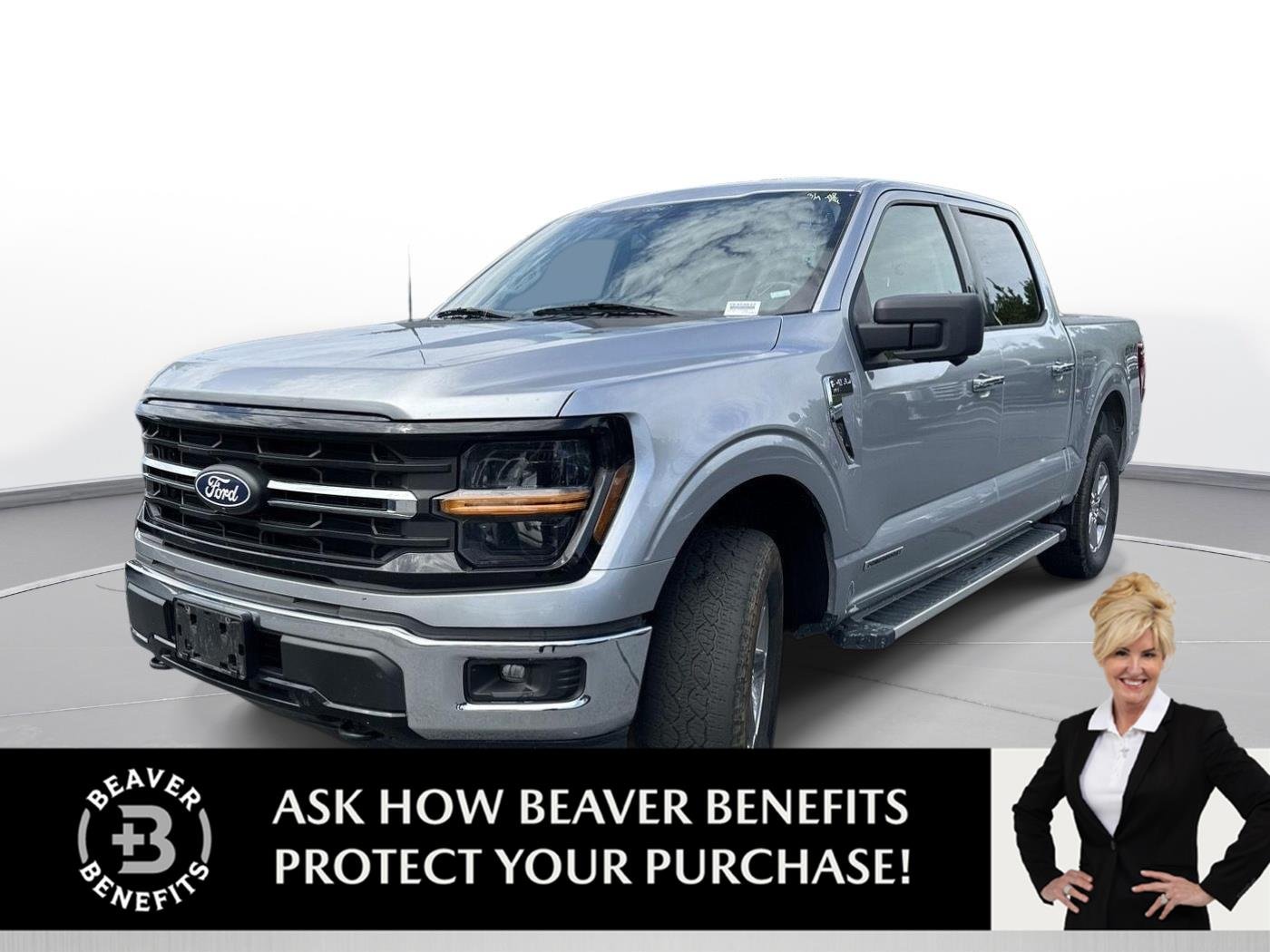 Used 2024 Iconic Silver Metallic Ford XLT image 1