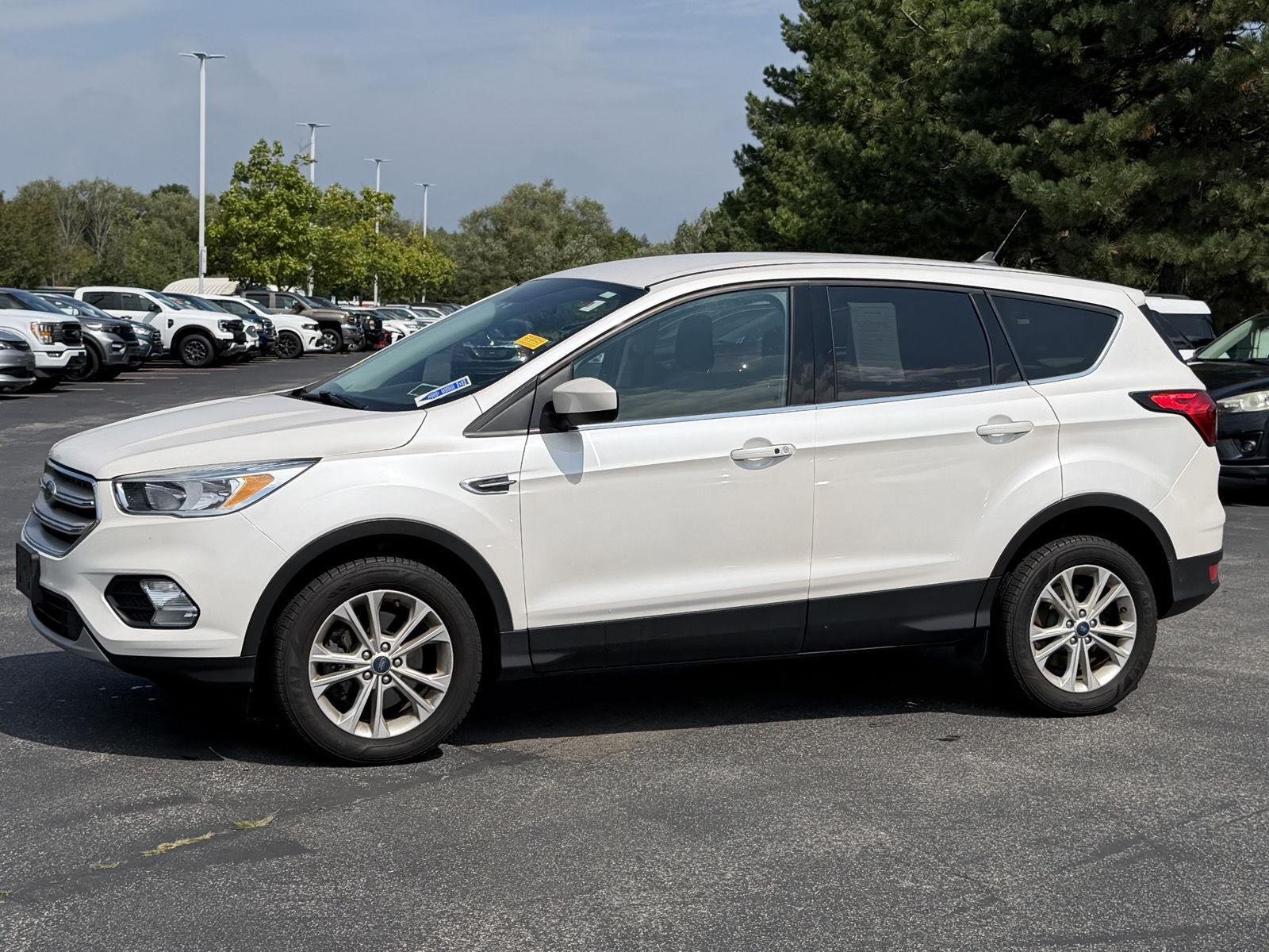 Used 2019 White Platinum Metallic Tri-Coat Ford SE image 6