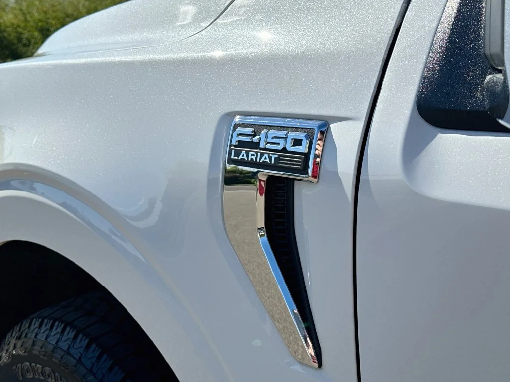 Certified Used 2024 White Metallic Ford Lariat image 22