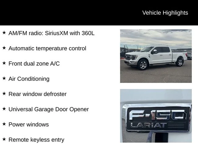 Used 2022 White Ford Lariat image 17