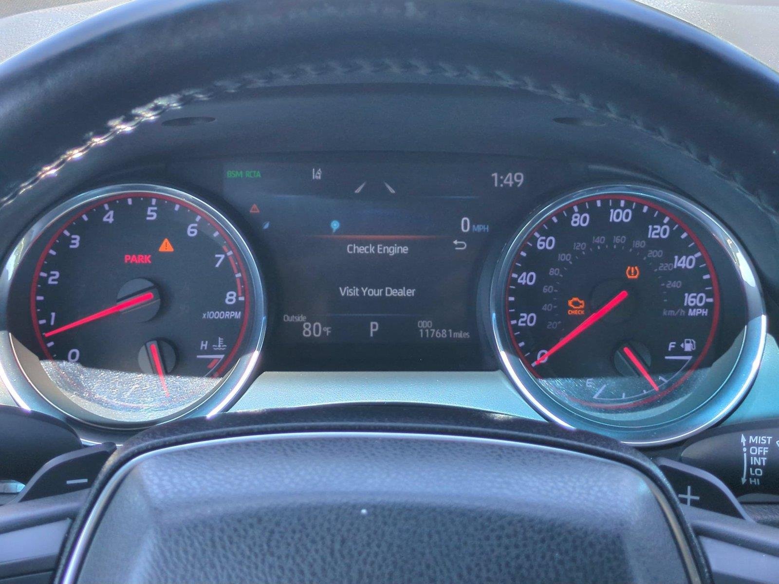 Used 2019 Blue Streak/Midnight Black Metallic Toyota XSE image 22