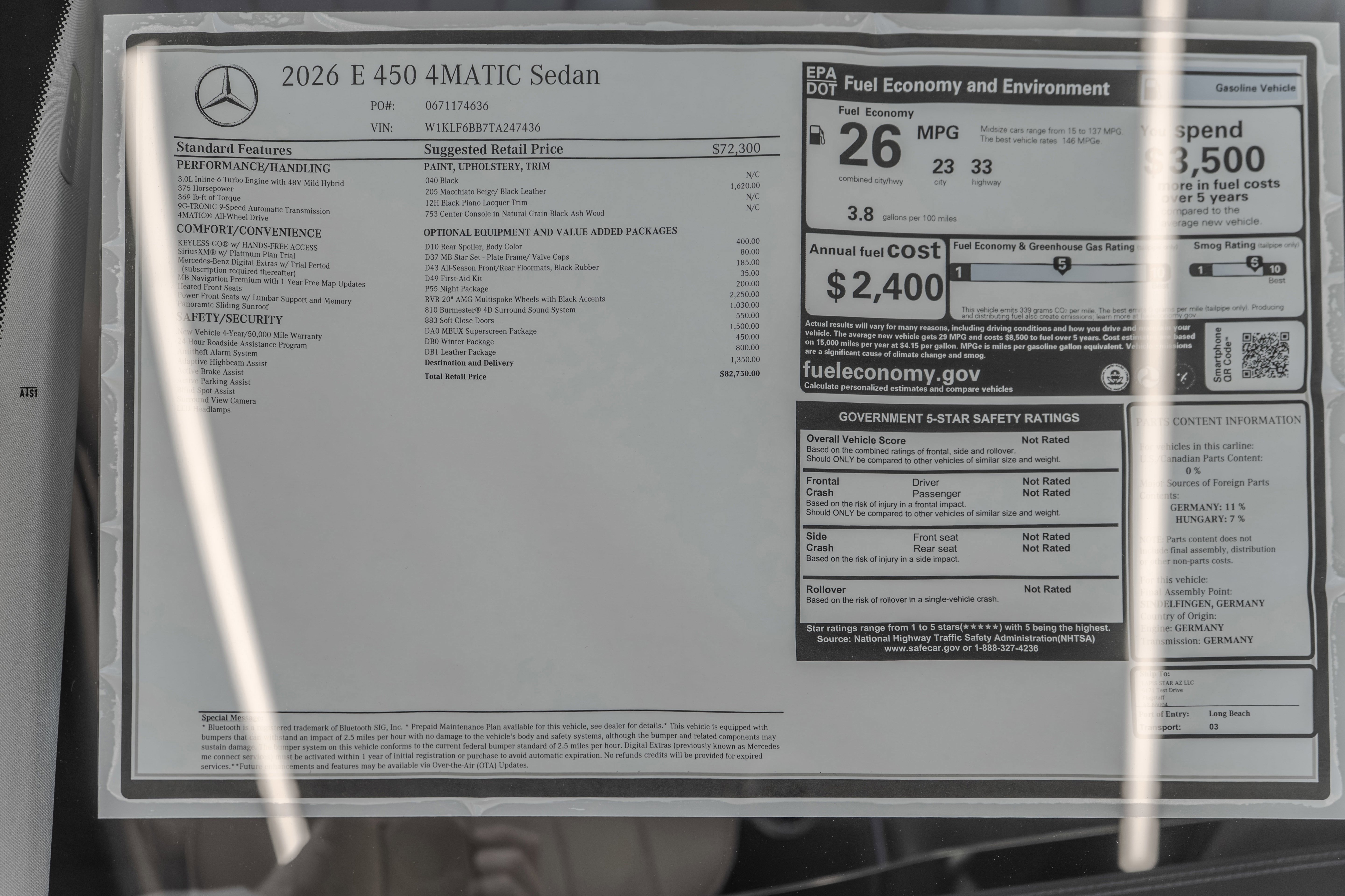 New 2026 Black Mercedes-Benz E 450 image 72