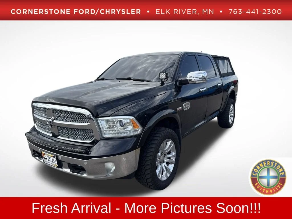 Used 2015 Brilliant Black Crystal Pearlcoat Ram Laramie Longhorn image 1