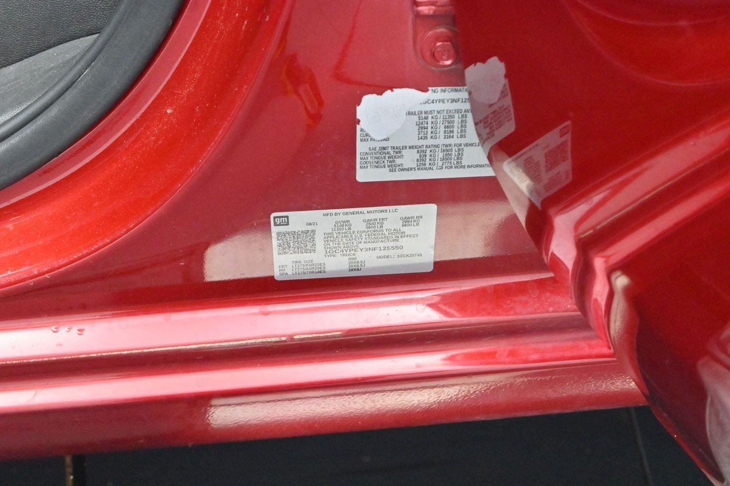 Used 2022 Cherry Red Tintcoat Chevrolet LTZ image 38