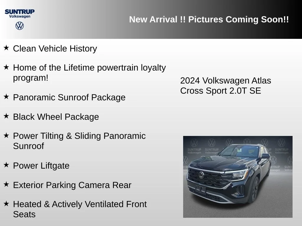 Used 2024 Black Volkswagen 2.0T SE w/Technology image 6