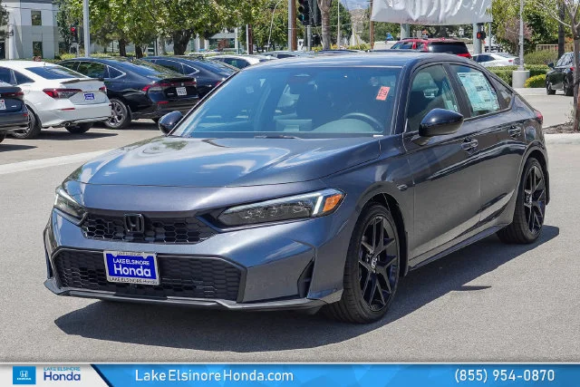 New 2026 Meteorite Gray Metallic Honda FWD Sport image 3