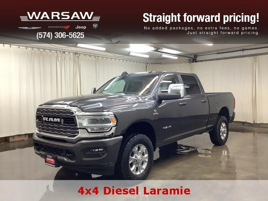 Used 2024 Granite Crystal Metallic Clearcoat Ram Laramie image 1