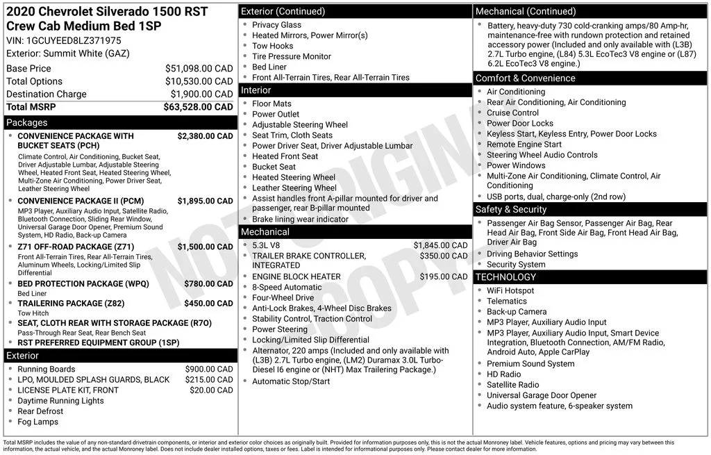 Used 2020 White Chevrolet RST image 2