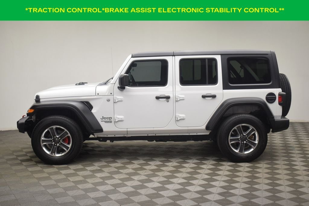 Used 2021 Bright White Clearcoat Jeep Unlimited Sport image 11