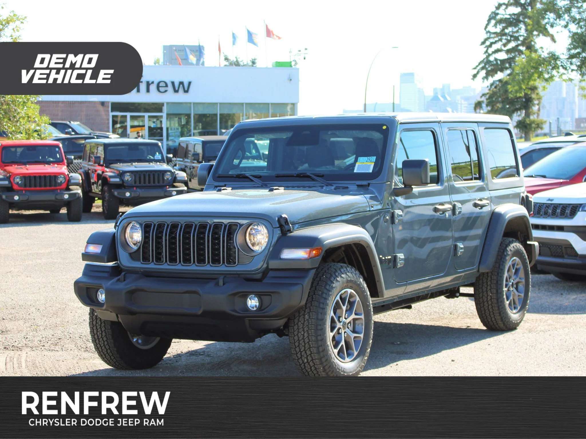 Used 2025 Dark blue Jeep Sport S*, Remote Start, Safety Group, Alpine Audio image 1