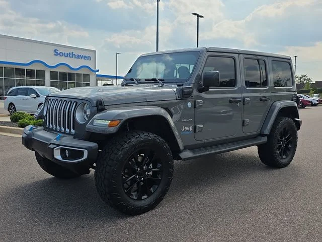 Used 2022 Gray Jeep Unlimited Sahara 4xe image 7