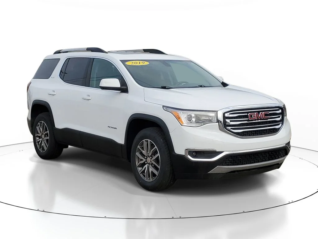 Used 2019 GMC Acadia SLE-2 with VIN 1GKKNSLS3KZ288151 for sale in Clare, MI