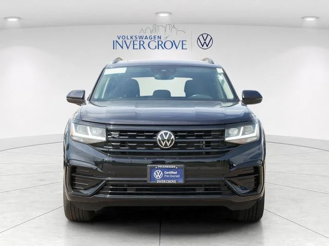 Certified 2023 Volkswagen Atlas SEL R-Line Black with VIN 1V2SR2CA0PC521130 for sale in Inver Grove Heights, Minnesota