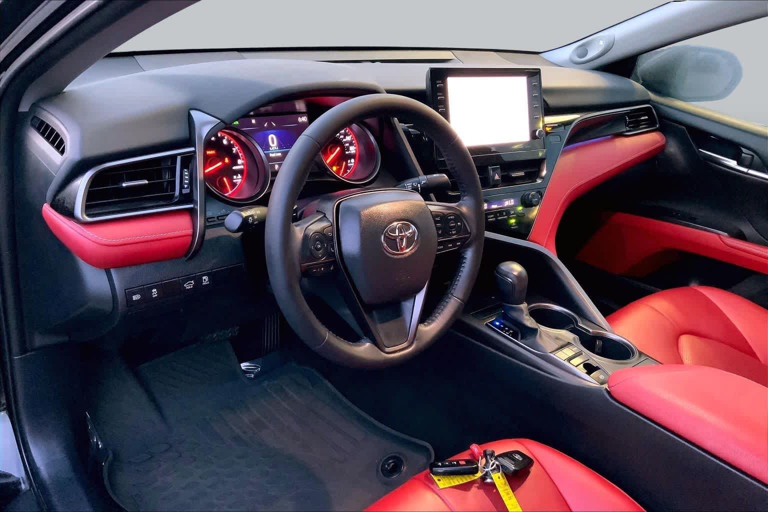 Used 2022 Midnight Black Metallic Toyota XSE image 16