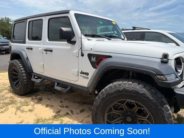 Used 2021 White Jeep Unlimited Sport S image 4
