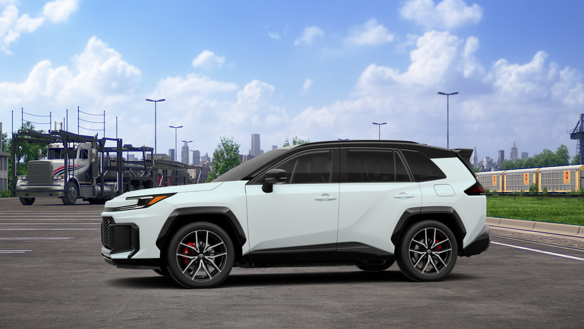 New 2026 Wind Chill Pearl with Midnight Black Metallic roof Toyota GR SPORT image 3