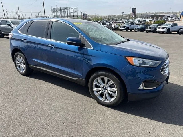 Used 2021 Blue Ford Titanium image 2