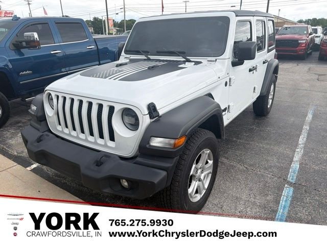 Used 2022 White Jeep Unlimited Sport S image 1