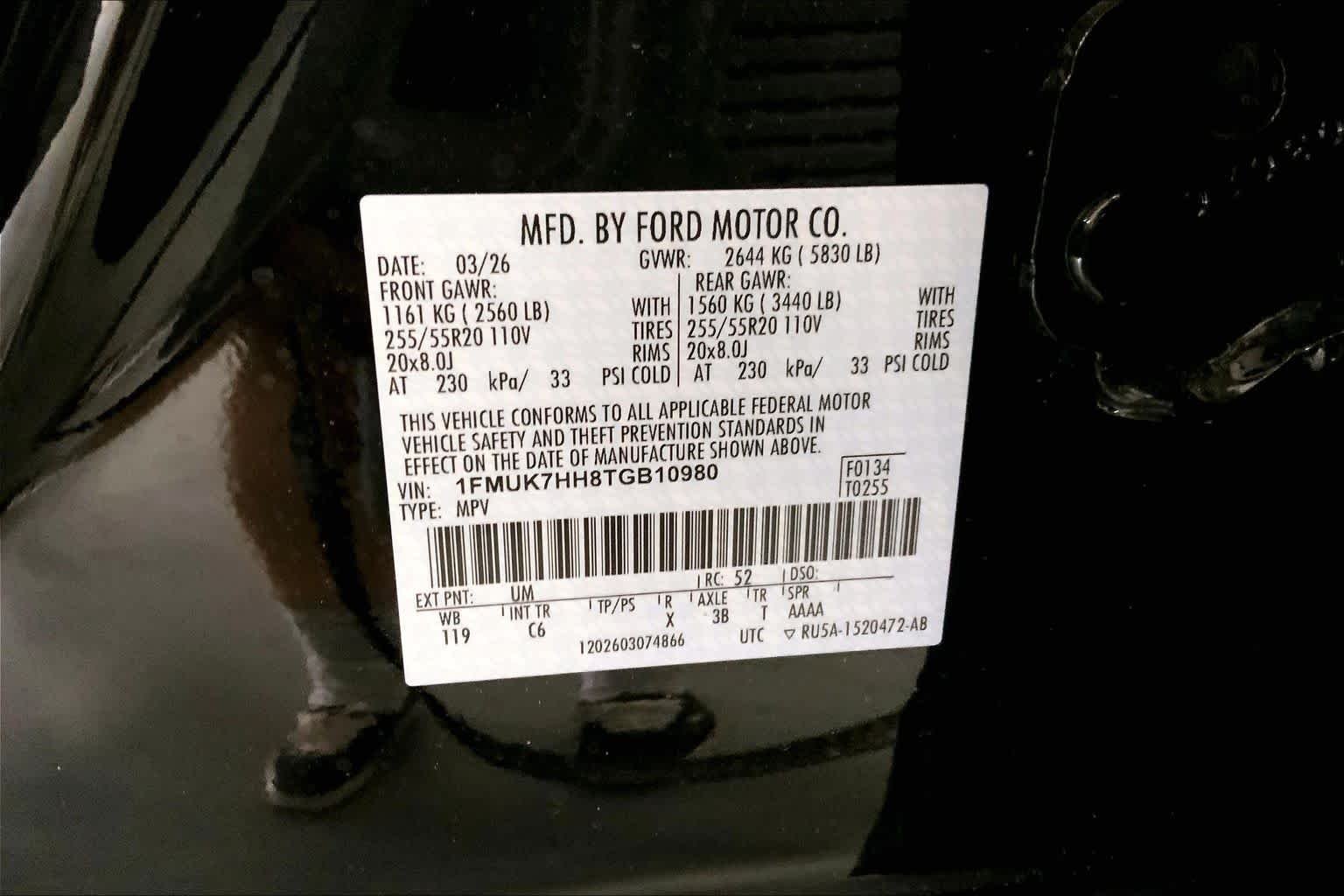 New 2026 Agate Black Metallic Ford Platinum™ image 20