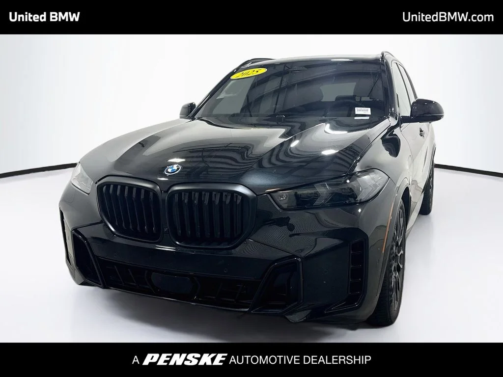 Certified Used 2025 Black Sapphire Metallic BMW xDrive50e image 1