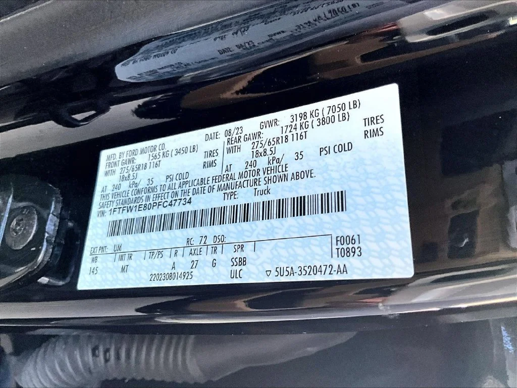 Used 2023 Black Metallic Ford XLT image 34