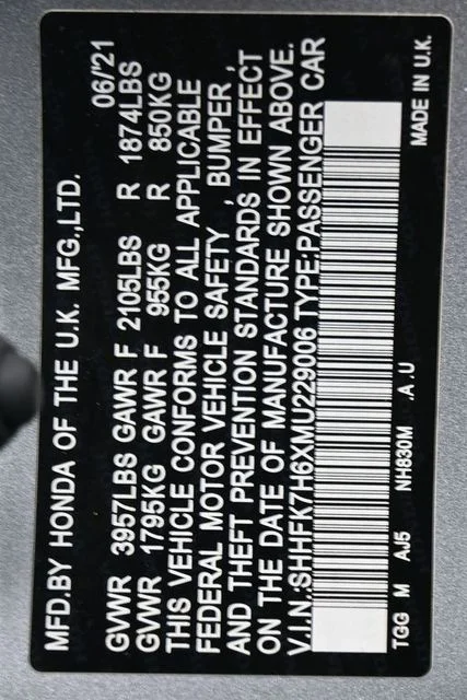 Used 2021 Silver Honda EX image 11
