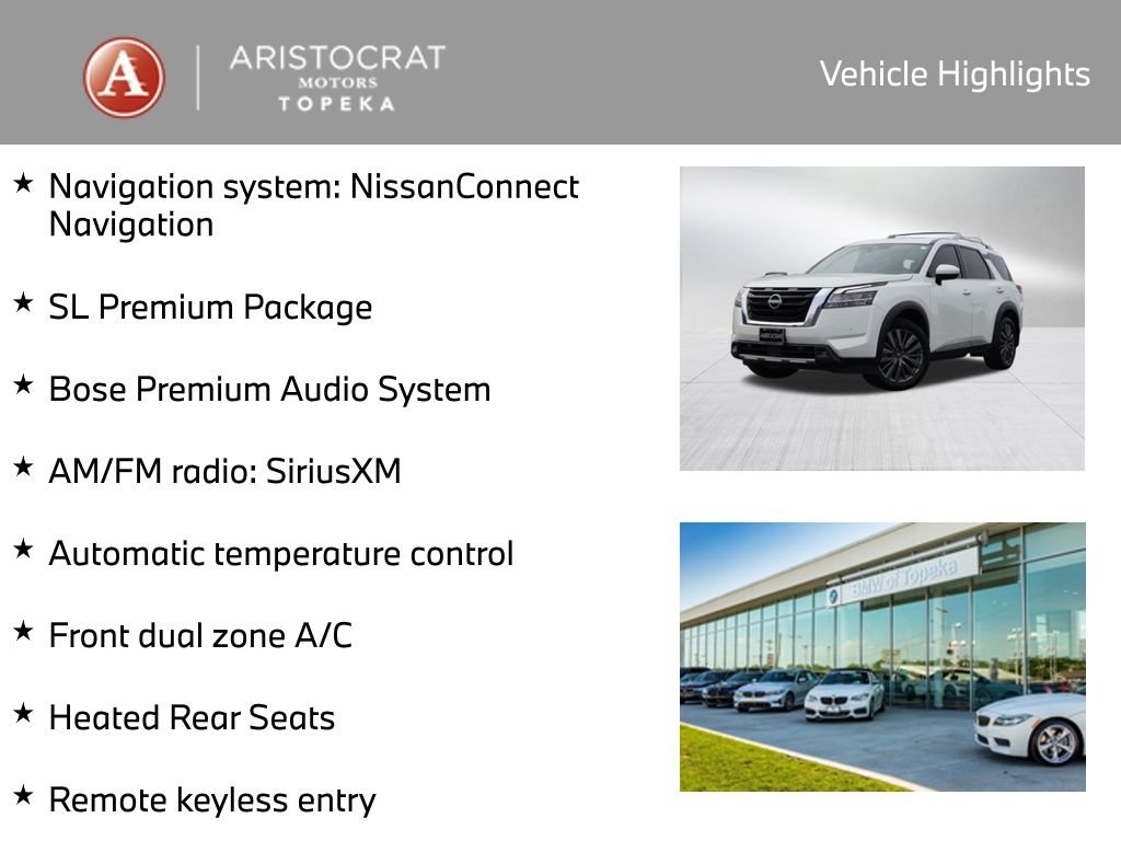 Used 2022 Nissan Pathfinder SL with VIN 5N1DR3CD4NC225496 for sale in Kansas City