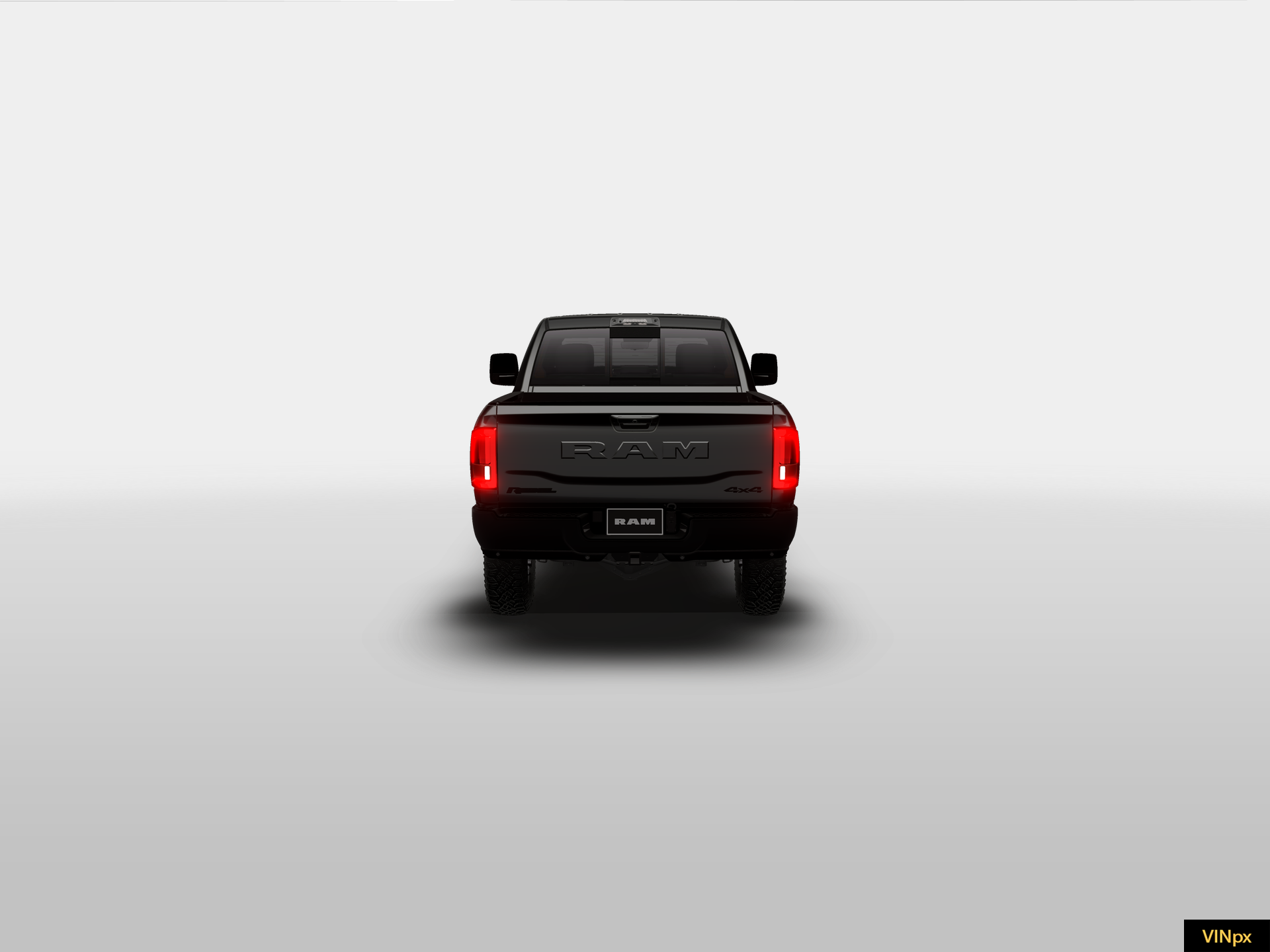 New 2026 Diamond Black Crystal Pearl-Coat Exterior Paint RAM REBEL image 4