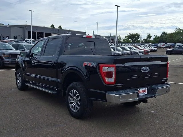 Certified Used 2022 Black Metallic Ford Lariat image 4