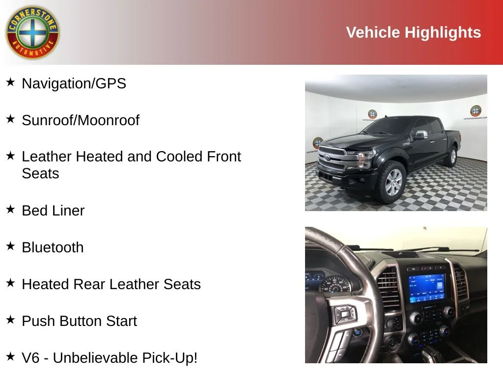 Used 2019 Black Ford Platinum image 2