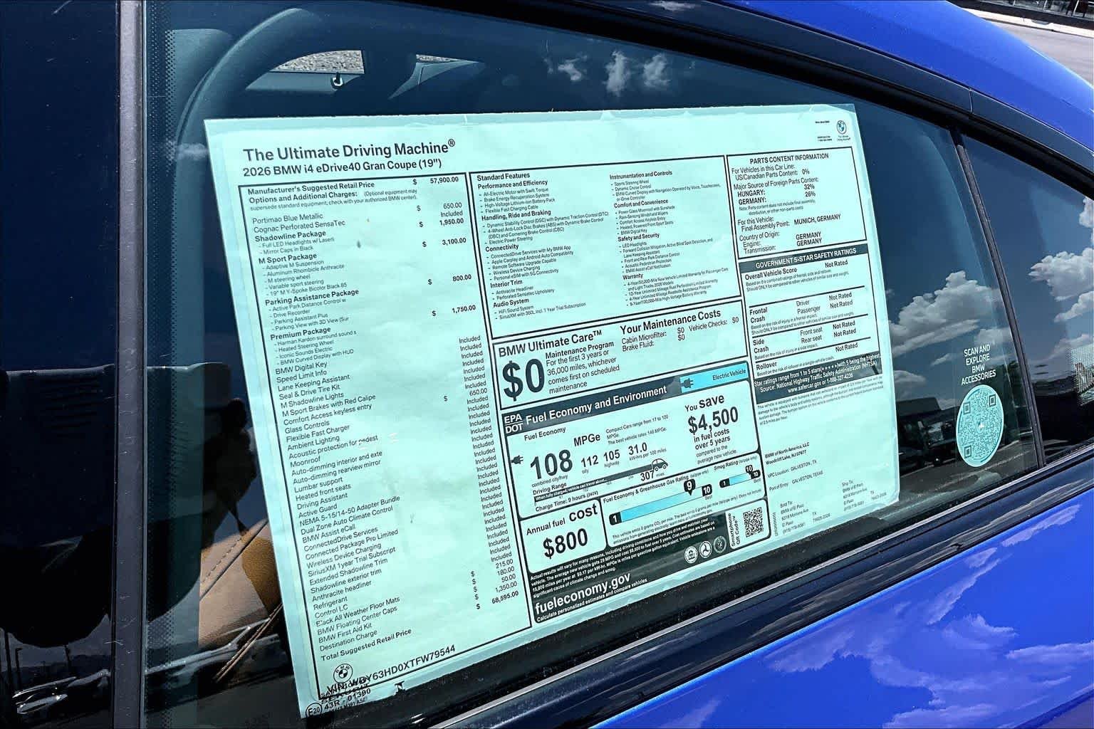 New 2026 Portimao Blue Metallic BMW eDrive40 image 22