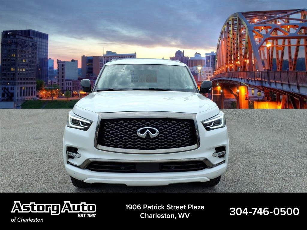 Used 2022 Moonstone White INFINITI PREMIUM SELECT image 8