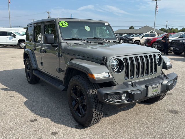 Used 2022 Gray Clearcoat Jeep Unlimited Sahara Altitude image 2