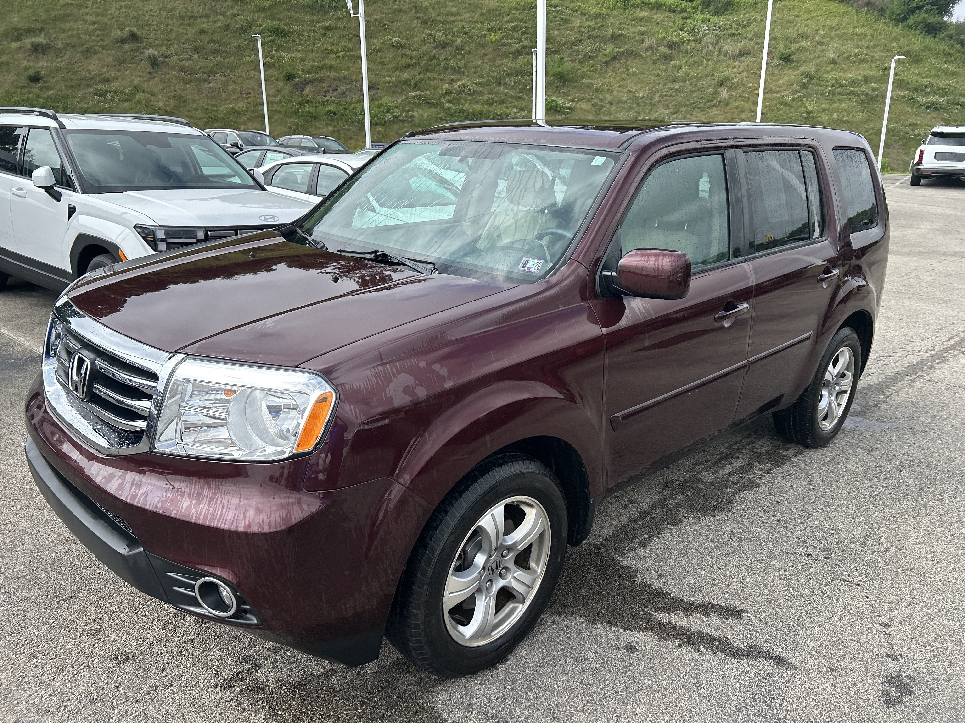 Used 2014 Dark Cherry Pearl Honda EX image 10