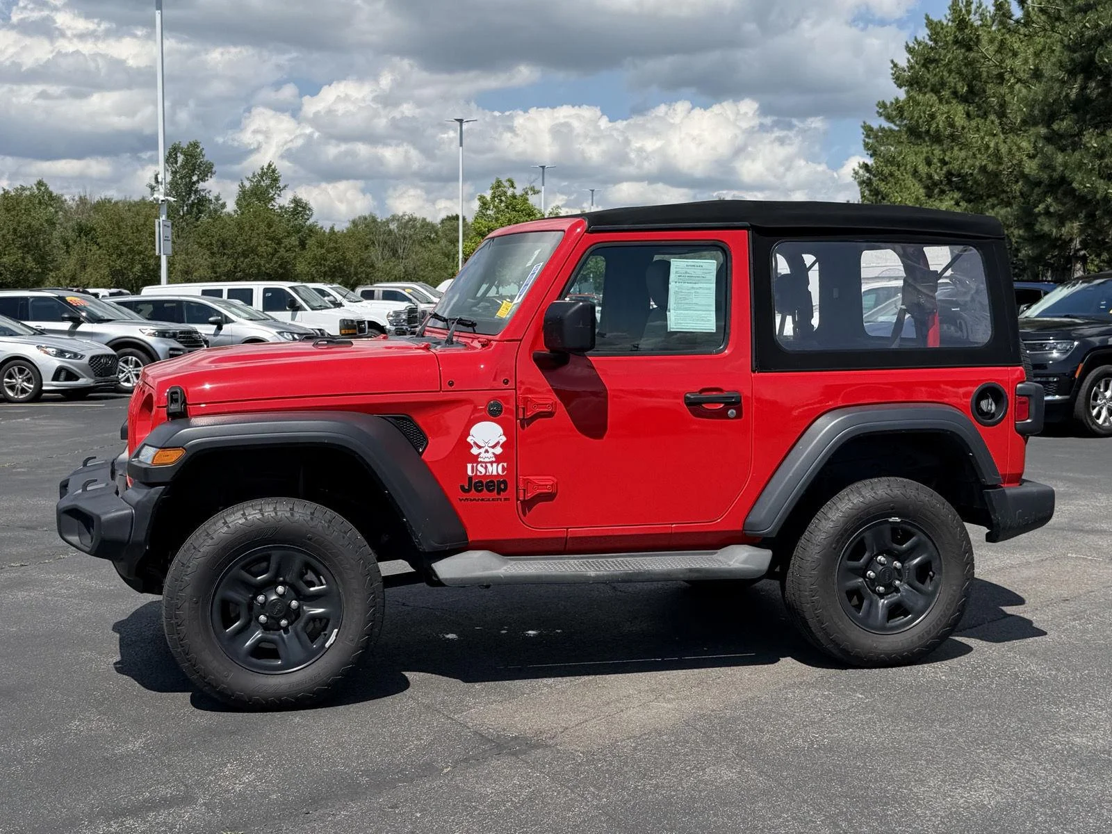 Used 2024 Firecracker Red Clearcoat Jeep Sport image 4