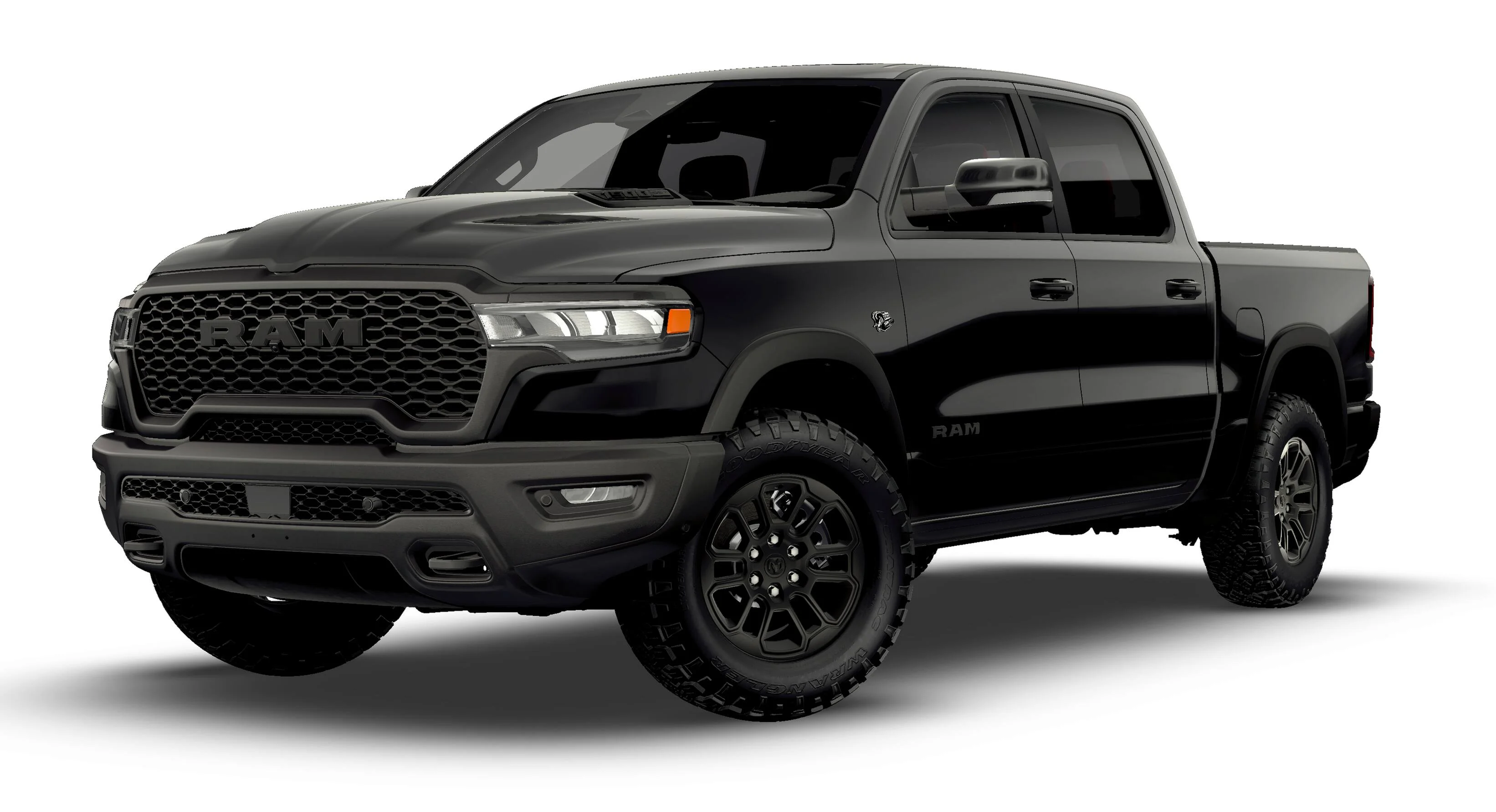 New 2026 Diamond Black Crystal Pearl-Coat Exterior Paint RAM REBEL image 27