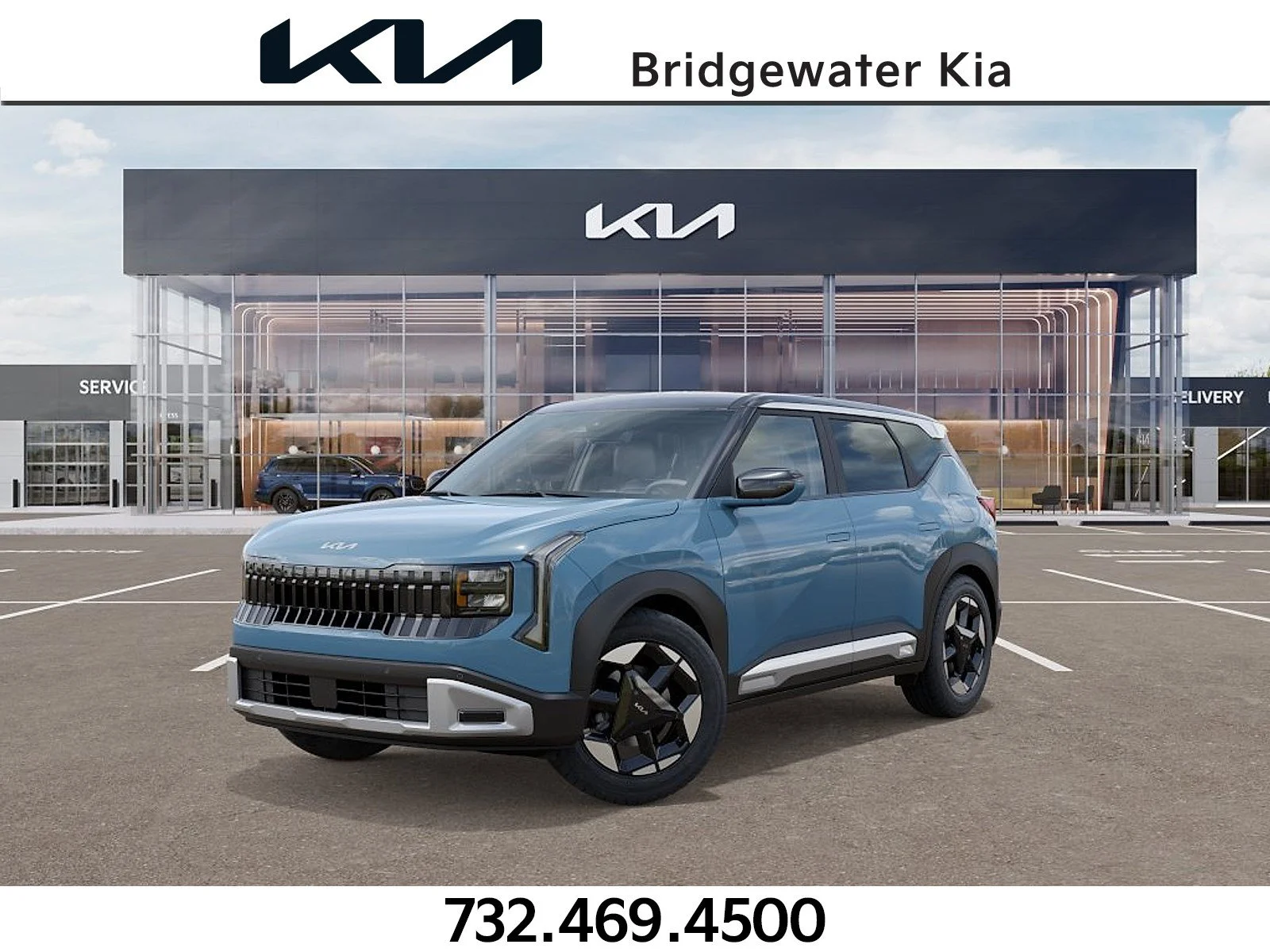 New 2027 Frost Blue / Black Roof Kia S image 1